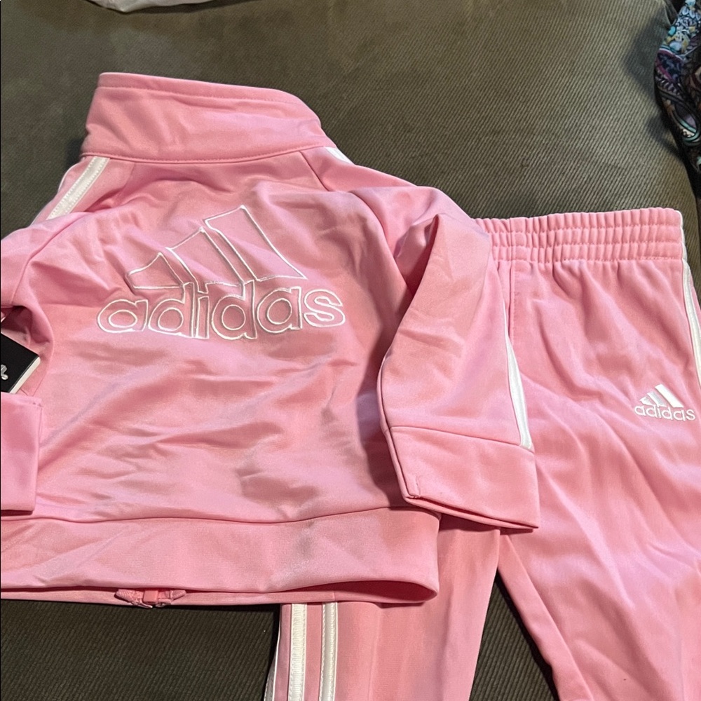 Adidas Kids Pink Sweatpants & Joggers Set